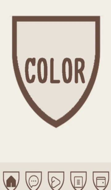 [LINE着せ替え] brown color X47の画像1