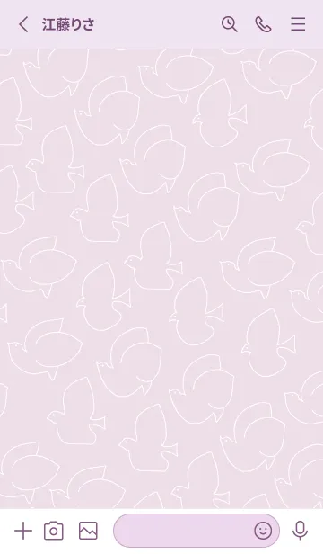 [LINE着せ替え] 白い鳥 たくさん11の画像2