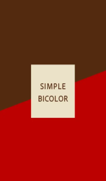 [LINE着せ替え] BICOLOR レッド×ブラウンの画像1