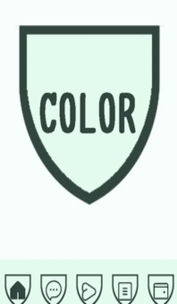 [LINE着せ替え] green color X95の画像1