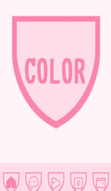 [LINE着せ替え] pink color X46の画像1