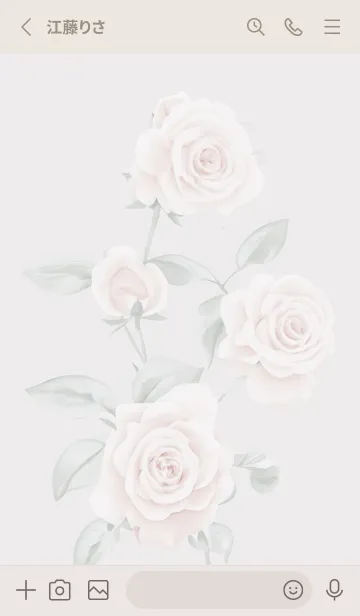 [LINE着せ替え] Greigeシックな薔薇02_1の画像2