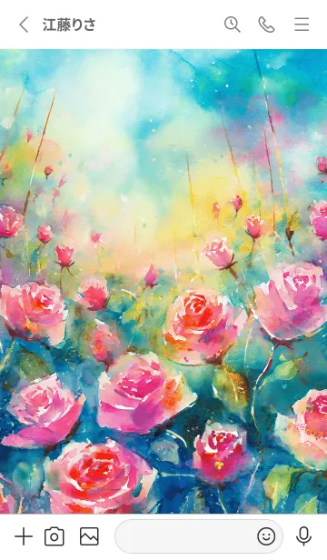 [LINE着せ替え] 薔薇(バラ)の花の着せかえ(R2286)の画像2