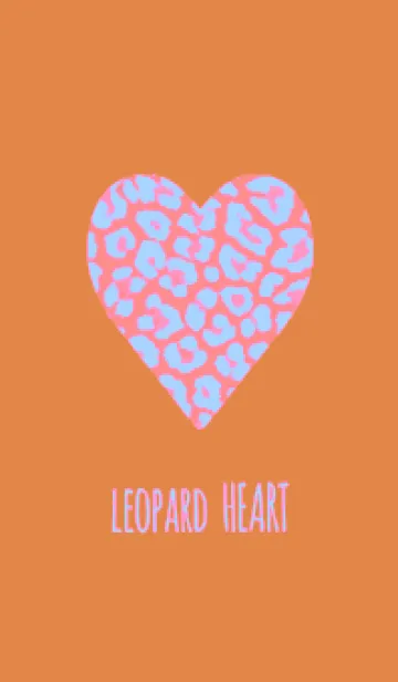 [LINE着せ替え] レオパード ハート 258の画像1