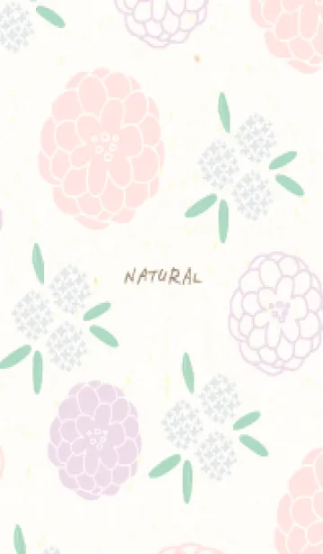 [LINE着せ替え] 沢山の丸い花19の画像1