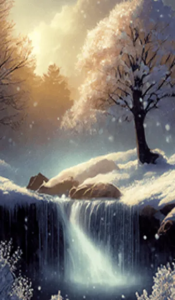 [LINE着せ替え] 優美な冬の風景の着せかえ(Winter-2280)の画像1