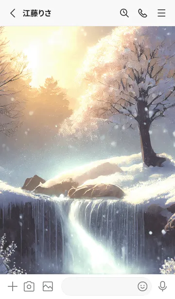 [LINE着せ替え] 優美な冬の風景の着せかえ(Winter-2280)の画像2