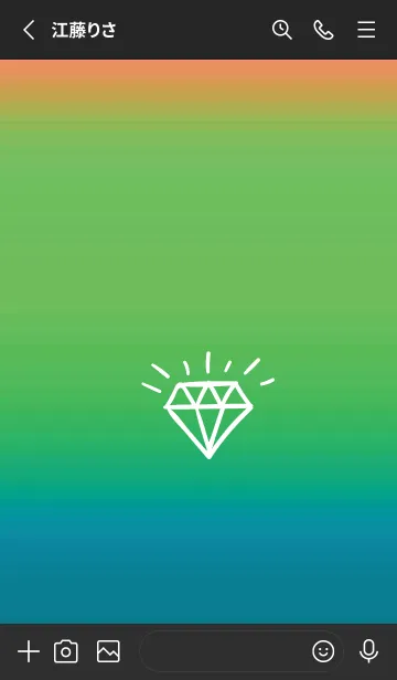 [LINE着せ替え] グラデーション ダイアモンド  /7の画像2