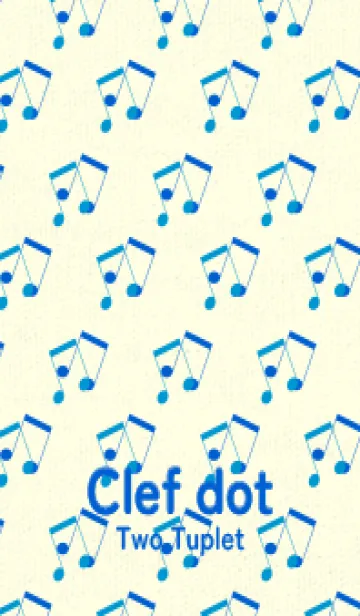 [LINE着せ替え] 2連符柄  ペールヨットブルーの画像1