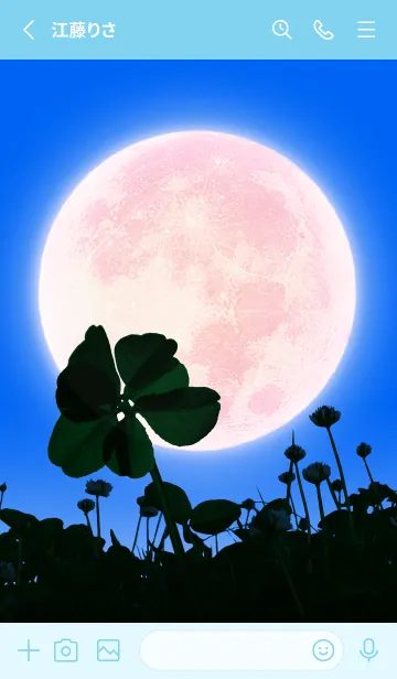 [LINE着せ替え] 7-Leaf Clover & Full Moon #6-8の画像2