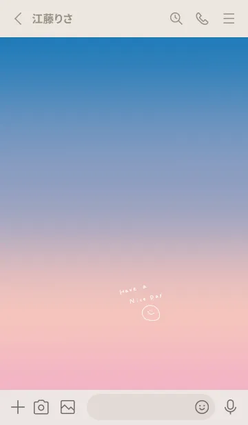 [LINE着せ替え] 夕空。良い日を。の画像2