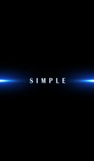 [LINE着せ替え] SIMPLE BLUE LIGHT-BLACK 3の画像1