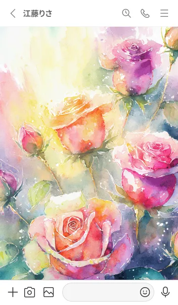 [LINE着せ替え] 薔薇(バラ)の花の着せかえ(R2300)の画像2