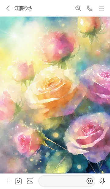 [LINE着せ替え] 薔薇(バラ)の花の着せかえ(R2299)の画像2