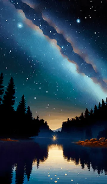 [LINE着せ替え] 穏やかな夜景の着せかえ/352の画像1