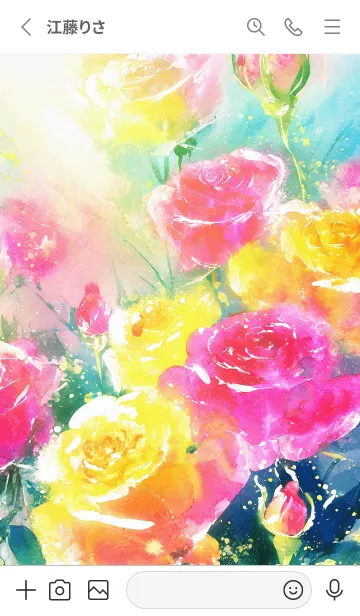 [LINE着せ替え] 薔薇(バラ)の花の着せかえ(R2298)の画像2