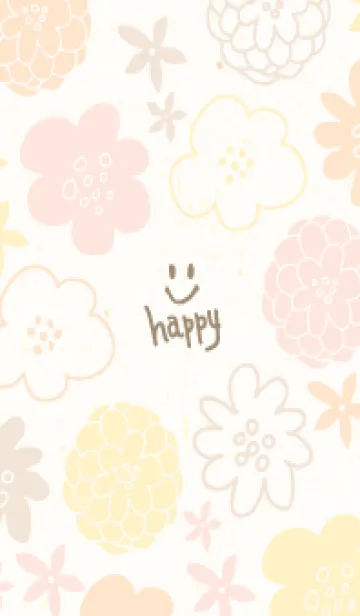 [LINE着せ替え] 4色の素敵な花12の画像1