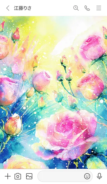 [LINE着せ替え] 薔薇(バラ)の花の着せかえ(R2296)の画像2