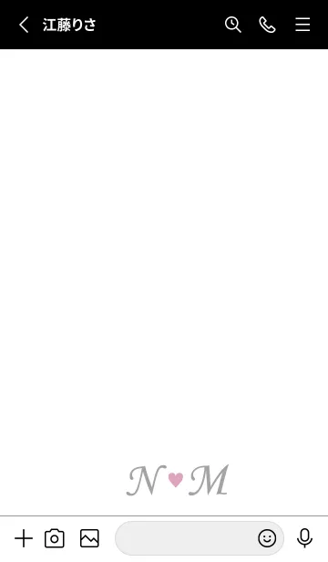 [LINE着せ替え] LOVE INITIAL-N&M イニシャル 8の画像2