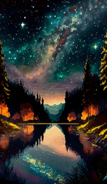 [LINE着せ替え] 穏やかな夜景の着せかえ/359の画像1