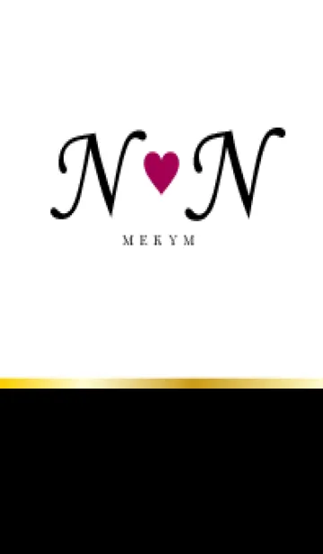 [LINE着せ替え] LOVE INITIAL-N&N イニシャル 8の画像1