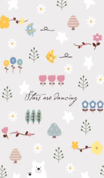 [LINE着せ替え] Greige空を舞う星02_1の画像1