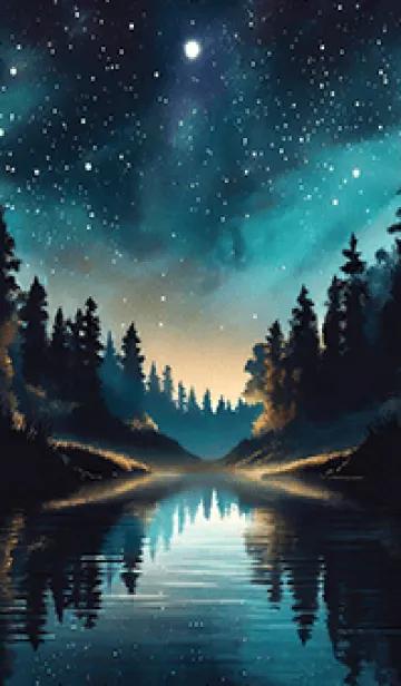 [LINE着せ替え] 穏やかな夜景の着せかえ/366の画像1