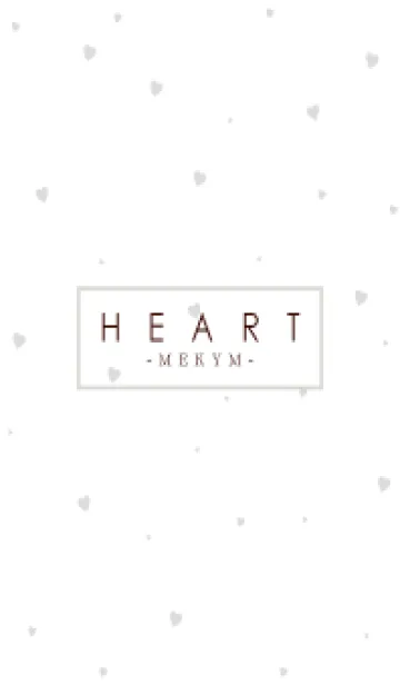 [LINE着せ替え] HEART GRAY-SIMPLE MEKYM 23の画像1