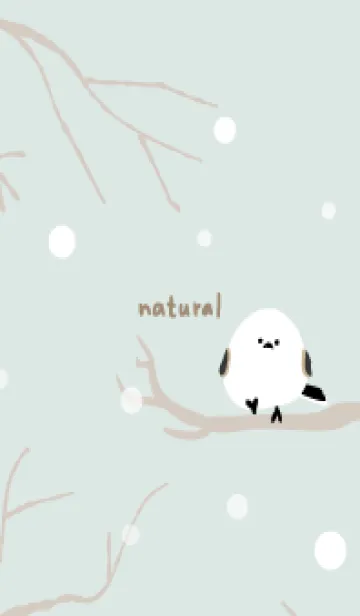 [LINE着せ替え] シマエナガ 雪18の画像1