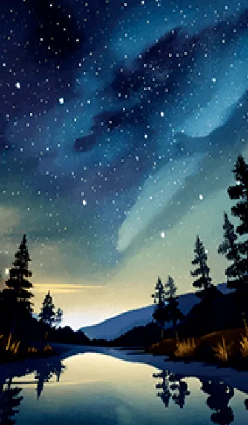 [LINE着せ替え] 穏やかな夜景の着せかえ/371の画像1