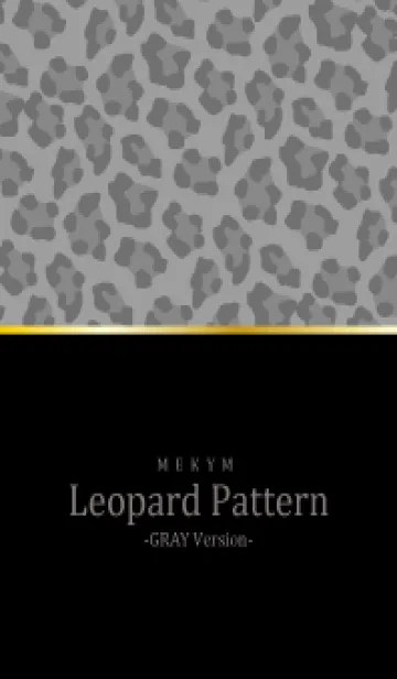 [LINE着せ替え] Leopard Pattern BLACK GRAY 8の画像1