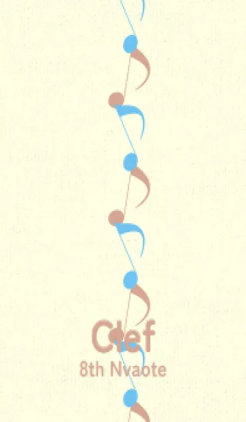 [LINE着せ替え] 八分音符1 フォゲットミーナットブルーの画像1