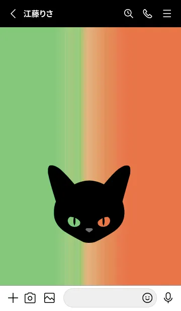 [LINE着せ替え] ブラック キャット 255の画像2