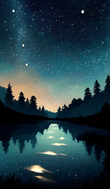 [LINE着せ替え] 穏やかな夜景の着せかえ/374の画像1