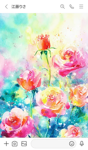 [LINE着せ替え] 薔薇(バラ)の花の着せかえ(R2319)の画像2