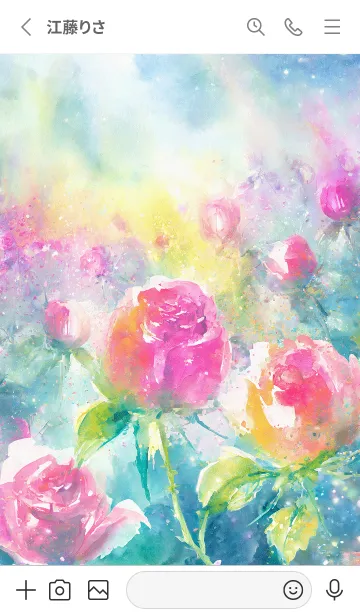 [LINE着せ替え] 薔薇(バラ)の花の着せかえ(R2321)の画像2