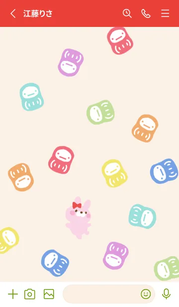 [LINE着せ替え] レプゥーの妹 だるまの画像2