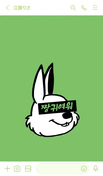 [LINE着せ替え] KOREA RABBIT THEME 130の画像2