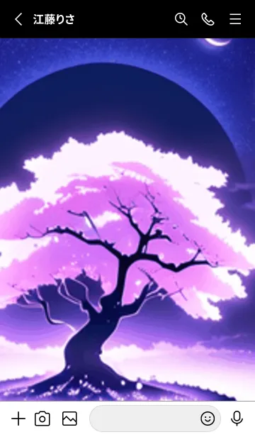 [LINE着せ替え] 冬のサクラ #BaCQZ09。の画像2