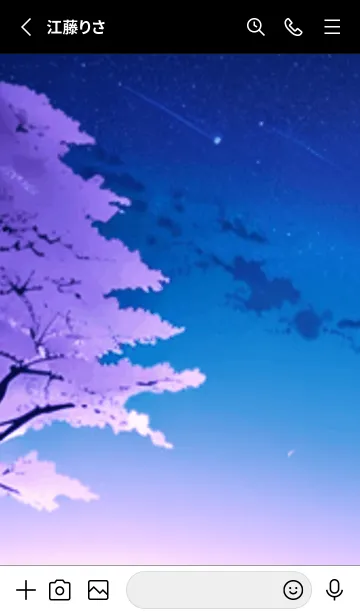 [LINE着せ替え] 冬のサクラ #BaCQZ013。の画像2