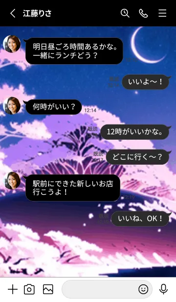 [LINE着せ替え] 冬のサクラ #BaCQZ030。の画像3