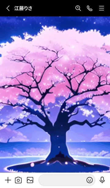 [LINE着せ替え] 冬のサクラ #BaDHJ04。の画像2