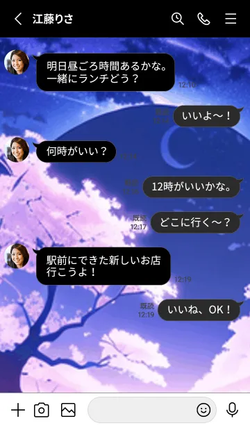 [LINE着せ替え] 冬のサクラ #BaDHJ030。の画像3