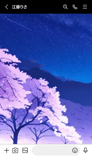 [LINE着せ替え] 冬のサクラ #BaDHJ018。の画像2