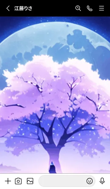 [LINE着せ替え] 冬のサクラ #BaDHJ014。の画像2