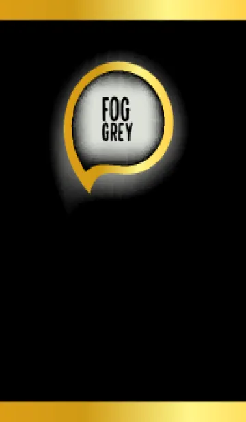 [LINE着せ替え] Fog Grey Gold In Black Theme (JP)の画像1