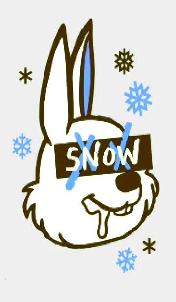 [LINE着せ替え] スノーラビット .64の画像1