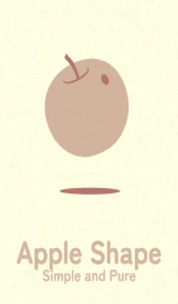 [LINE着せ替え] りんご型のきせかえ ブラウンゴールドの画像1