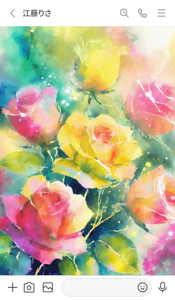 [LINE着せ替え] 薔薇(バラ)の花の着せかえ(R2327)の画像2