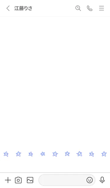 [LINE着せ替え] 星のらくがき(white2-08)の画像2